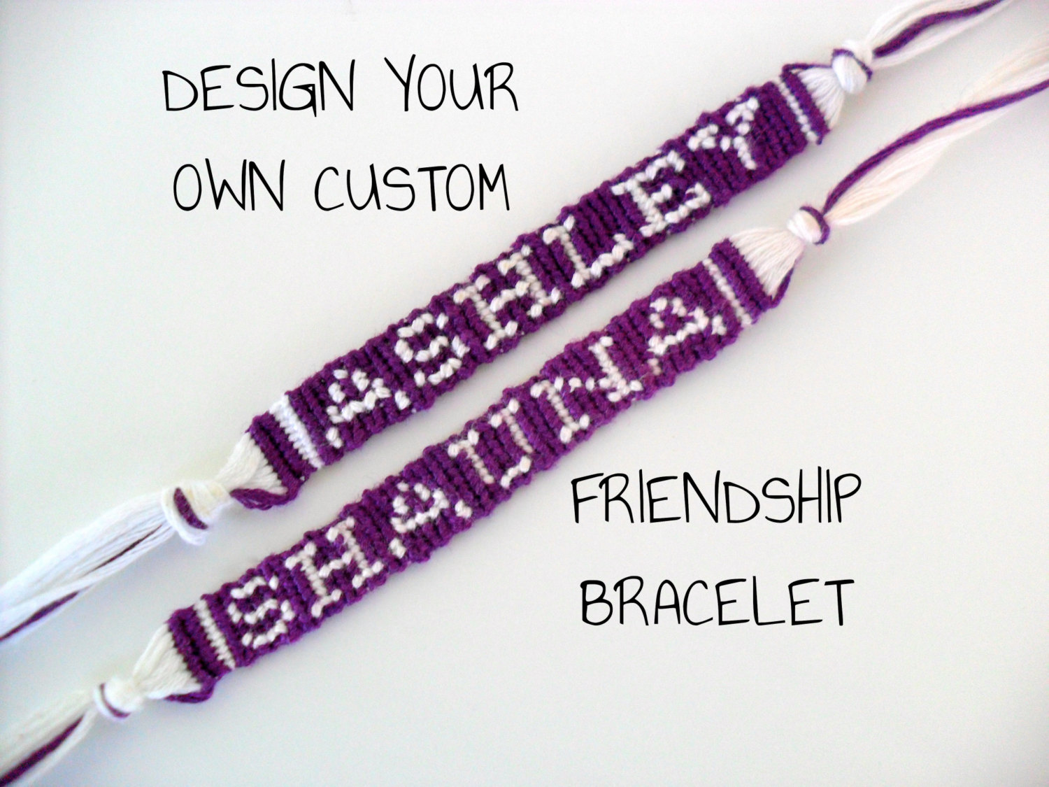 friendship bracelets names instructions