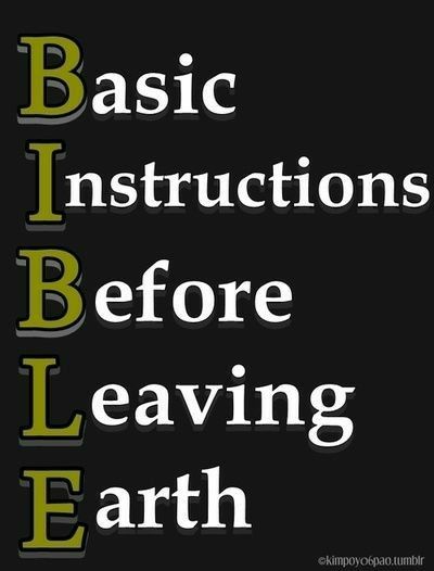 basic instructions before leaving earth meaning