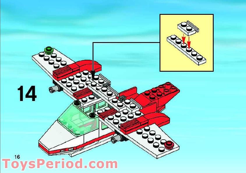 lego city ambulance plane instructions