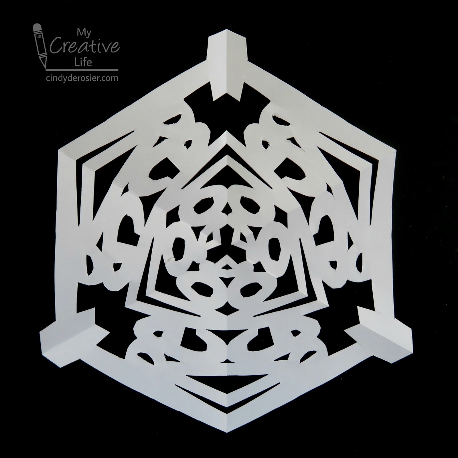 six sided snowflake instructions