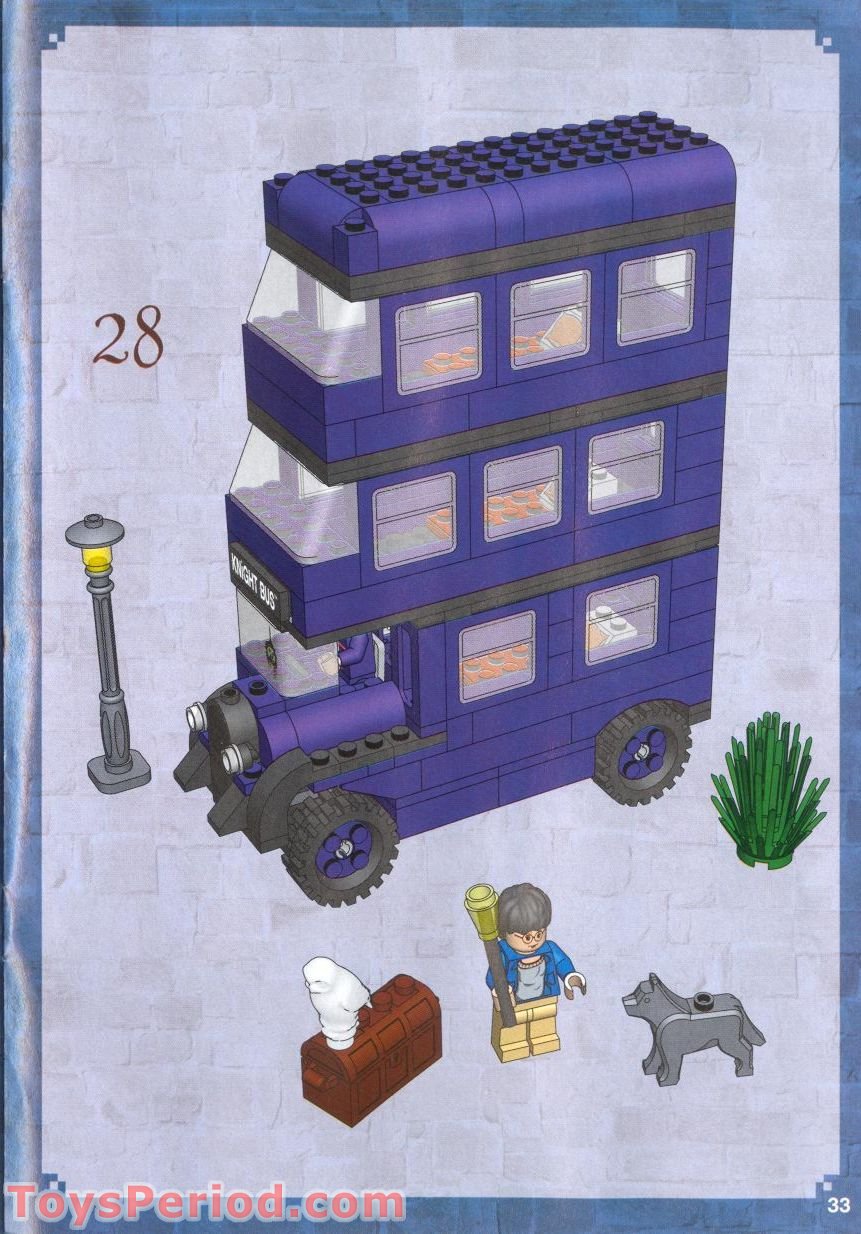 lego harry potter knight bus instructions