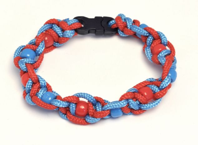 paracord bracelet with beads instructions
