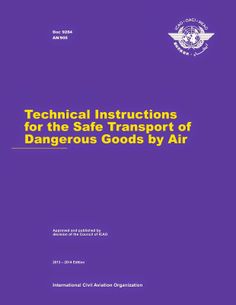 icao technical instructions dangerous goods