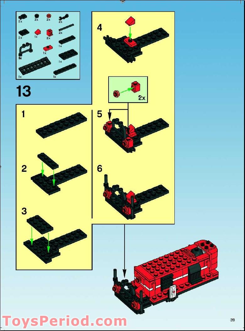 lego train set instructions