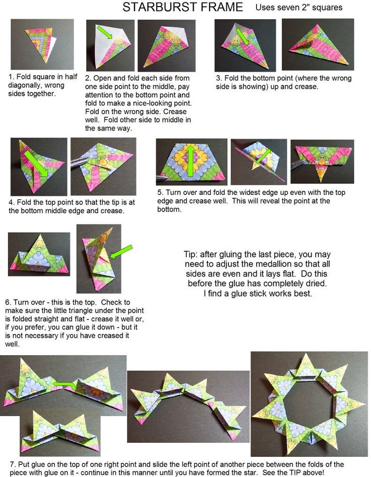 origami tea bag folding instructions