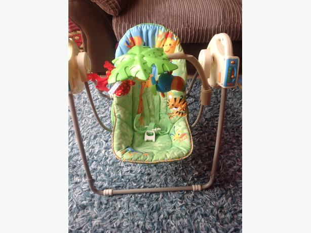 fisher price rainforest take along swing instructions