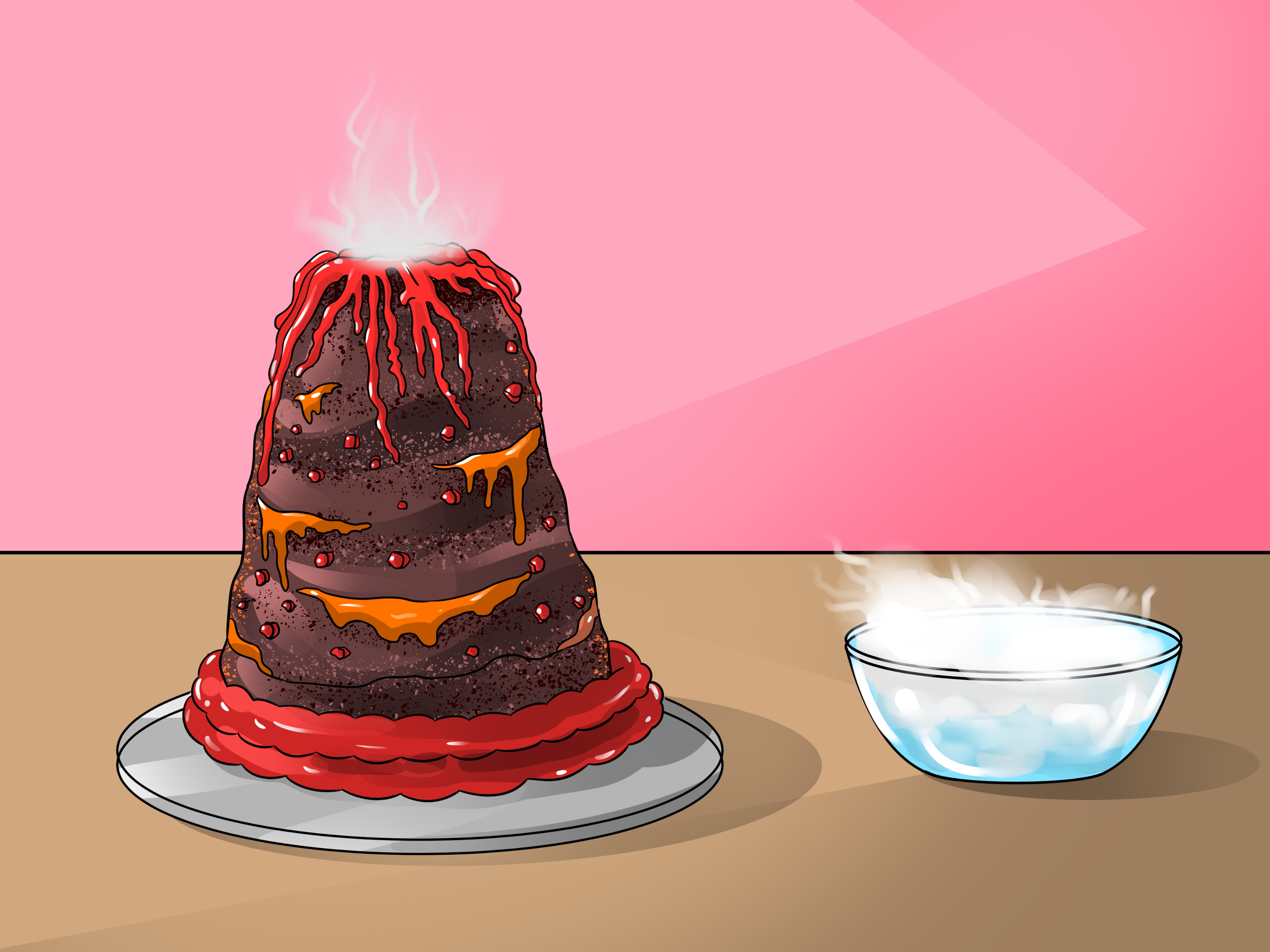 how to make a volcano instructions