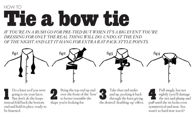 how to tie bow ties instructions