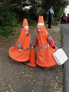 traffic cone costume instructions